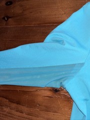 NWT G LIFESTYLE UPF 1/4 Zip Long sleeve Pullover Caribbean Turquoise White M