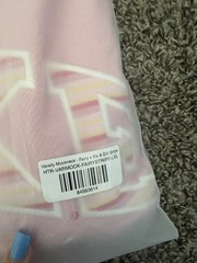 PARKE Varsity Mockneck Sweetpea Pink Stripe Sweatshirt Heritage Size L/XL NEW