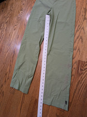 prAna Women’s Yoga Pants Small Green Bootcut Stretch Activewear RN92382 Crop