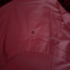lululemon athletica Define Pink Full Zip Track Jacket Pockets Slim Fit Size 4