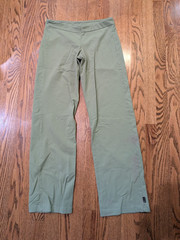 prAna Women’s Yoga Pants Small Green Bootcut Stretch Activewear RN92382 Crop