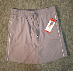 Elle Sport Women’s Inner Pockets Drawstring Lightweight Skort, Blue, Size M, New