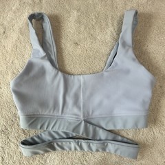 L*Space Active Bobby Bra Size S Baby Blue Sports Bra Athleisure Medium Impact