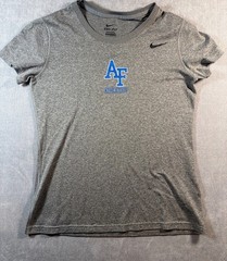 *Women’s Nike Dri-Fit Air Force Athletics Short Sleeve Short Size M Gray
