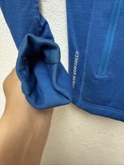 Icebreaker Merino GT Women’s Blue Full ZipHoodie Sz S Flaws