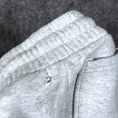 Lazy Sunday Heather Gray Flare Sweatpants Wide Leg Drawstring Joggers Size M