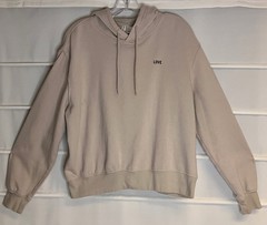 H&M Divided Gray Cotton Blend Hooded LS Sweatshirt Medium EC!