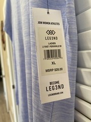 LEGEND WOMEN’S PERIWINKLE ATHLETIC TOP SIZE XL NWT