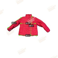 Lands’ End Women’s Bold Red Snap/ Zip Winter Coat Size XL