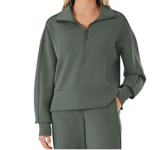 Member’s Mark Women’s Sandwash Half-Zip Pullover, Asst Colors/Sizes