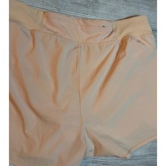 Reebok Womens Peach Running Shorts Athletic Gym Workout Zipper Pocket XXXL