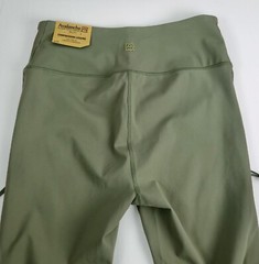 Avalanche Compression Legging Womens Size L Stretch High Waist Zip Pockets Green