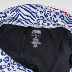 Y2K PINK Victoria’s Secret Cubbies Animal Print Foldover Yoga Shorts Black XS
