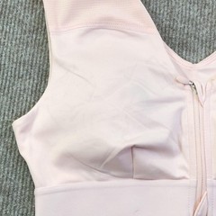 Tommie Copper Shoulder Support Sports Bra Womens Medium Pink Zip Front Znergy