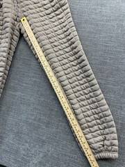 Avalanche Quilted Tracksuit Womens XS Beige Logo Tapered Leg Hooded Drawstring