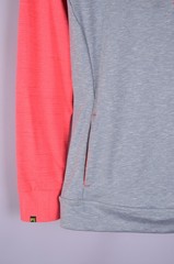 Womens Karpos Croda Da Lago Hoodie Fleece Pink Grey Stretch Size M Outdoor