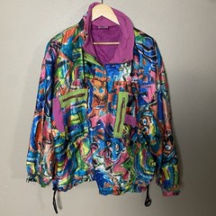 Rare Loud 90s Zip Pull Over Wind Breaker – Fresh Prince Style Vintage Imported