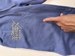 Y2K Ed Hardy Tracksuit Set Hoodie Sweatpants Periwinkle Blue Skull READ