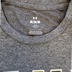 Under Armour Navy Beat Army Graphic T-Shirt Charcoal Grey Heather Womens Medium