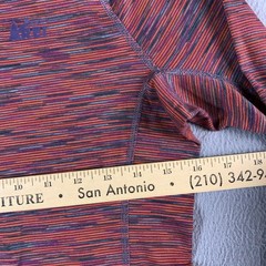 REI Hoodie Womens Small Multicolor Stripe 1/2 Zip Lightweight Stretch Pullover