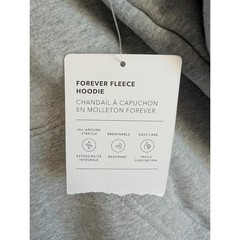 Athleta Forever Fleece Hoodie Womens 2XS Gray Heather Long Sleeve Pullover NWT