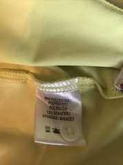 Fairway & Greene Woman’s Golf Shirt Polo Sleeveless SZ LARGE Yellow Bumblebee