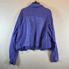 Athleta Purple Lightweight Windbreaker Jacket Snap Zip Front Pockets Women’s S