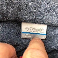 Columbia Pullover Womens Large Gray Blue Pink Fleece Long Sleeve Snap PFG *