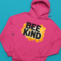 Bee Kind World Bee Day Hoodie Cute Cartoon Bumble Bee Honey Jar Funny Gift