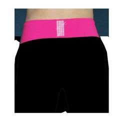 ChloeNoel PS792 3″ Waist Band Black/Color Cuffs Elite Figure Skating Pants & Fr