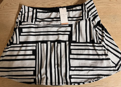 Calia eagle skort womens XXL black & white New! golf tennis 15″ length