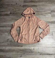 Spyder Women’s Pink Hooded Full-Zip Track Jacket, Polyester, Size S