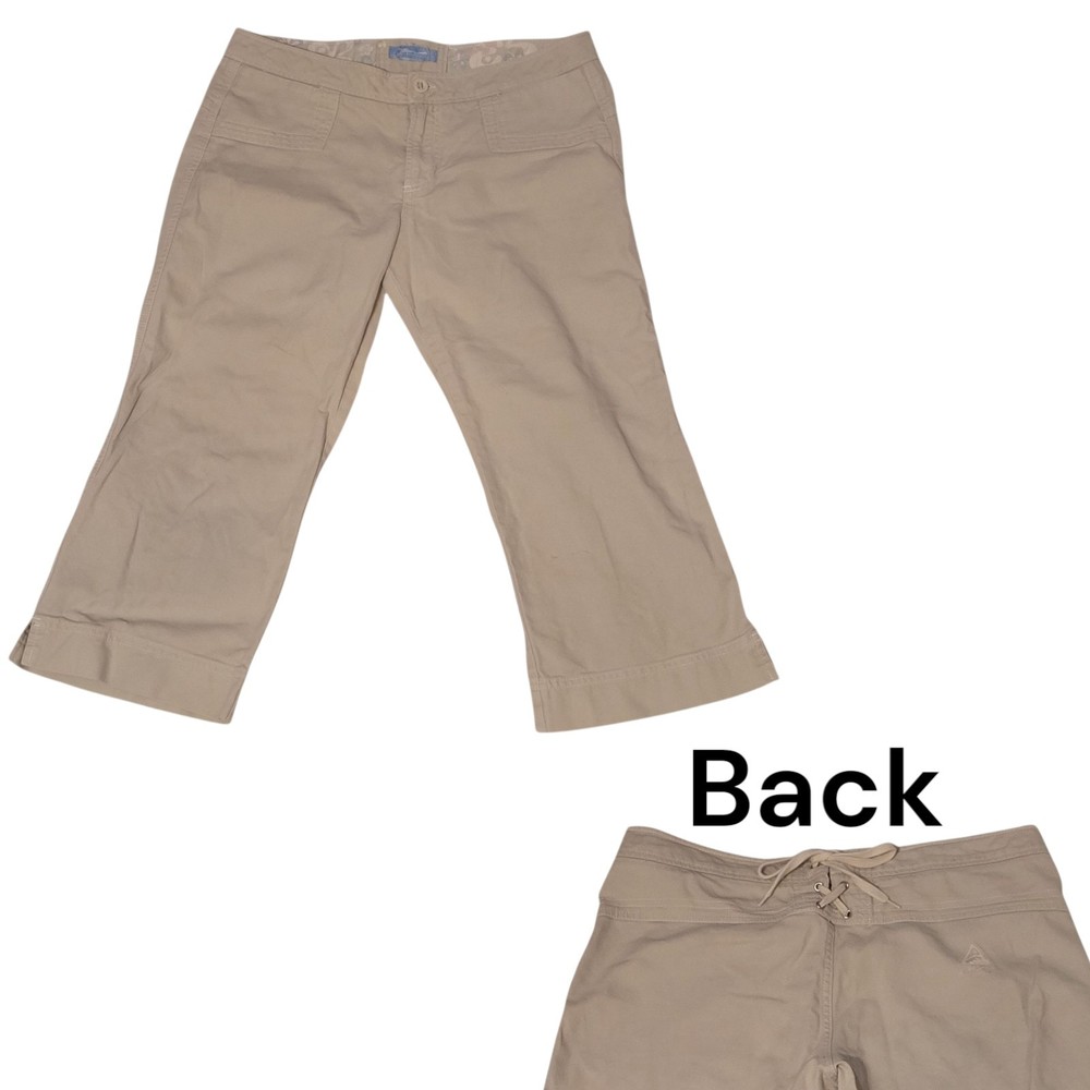 Periscope Khaki Capri 33″ Waist Tie In Back