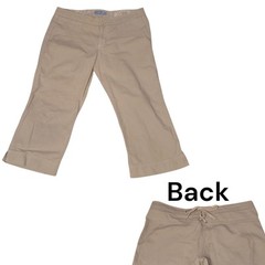 Periscope Khaki Capri 33″ Waist Tie In Back