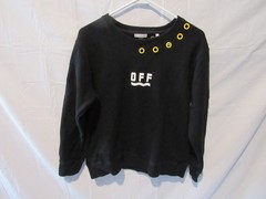 Moncler x Off White Women’s Black Crew Neck Sweatshirt Size 3