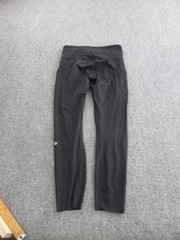 Lululemon Leggings Womens 6 Black High Rise Ankle Pockets Yoga Gym Pants