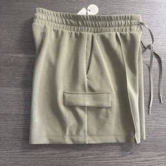 Calia Sandwash Scuba Women’s Hi-Rise Cargo Shorts Size Small Ground Fennel Soft