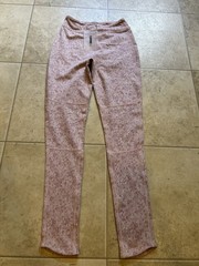 NWT Gymshark Fleur Texture Mid Rise Workout Leggings Dusky Pink Marl Small