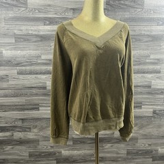 Universal Thread Womens XL Olive V Neck Pullover Sweatshirt Casual BRAND NEW