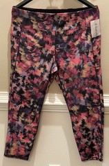 Isabella Seamed high Waist legging- Amore knit – 2X NWT. Multicolor w pocket.