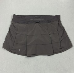 Lululemon Pace Rival Skirt 14 Tall Black 4-Way Stretch 15″ Golf Tennis Preppy