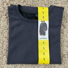 LazyPants Women’s Luxe Crewneck Sweatshirt Charcoal, Size Small (New)