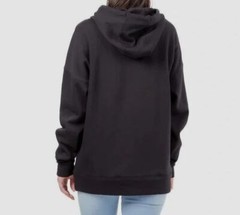 $95 Lazypants Women’s Black Bird Graphic Kangaroo Pocket Plush Hoodie Size S