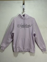 Divided Pink Sophisticated & Overdressed Fleece Sweatshirt Hoodie Women’s Sz M
