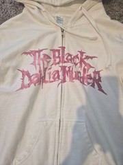 The Black Dahlia Murder Pink/White Nocturnal 2007 Hoodie Zip RARE Vintage Size M