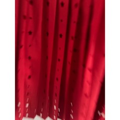 T/S by Thrive Red Star Laser Cut Pleated Tennis Skort XS