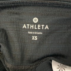 Athleta High Rise Jacquard Chaturanga Green Black Legging Women’s Size XS