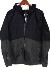 Mountain Hardwear Black Zip-Up 100% Nylon Hooded Rain Jacket Women’s Medium
