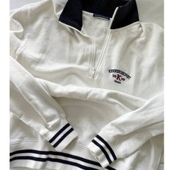 Brandy Melville Kennebunkport 1/4 Zip Sweatshirt OS Oversized