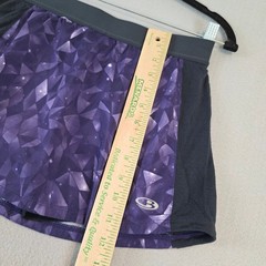 Icebreaker GT Merino Cool-Lite Skort Womens Purple Geometric Running Hiking Sm
